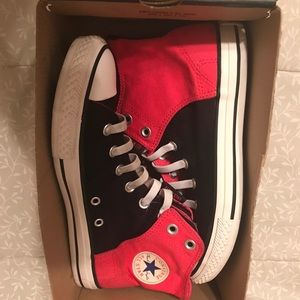 Pink and Black Converse